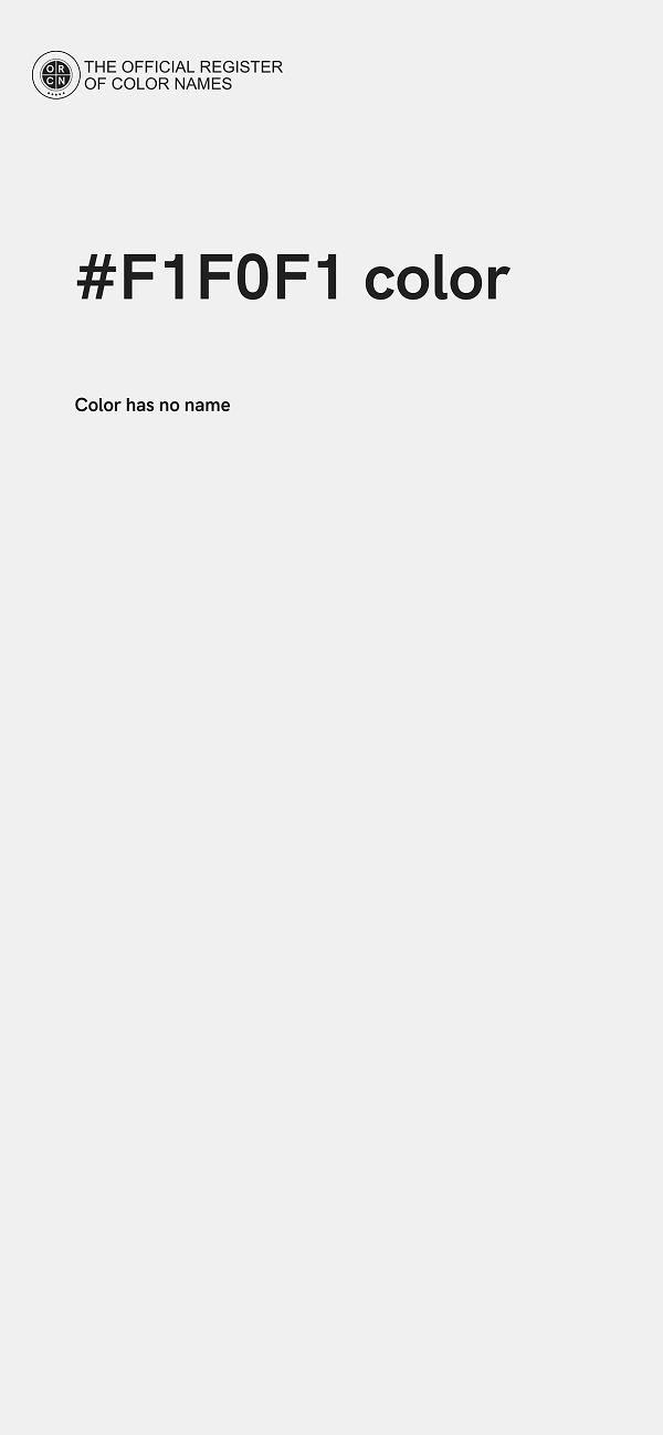 #F1F0F1 color image