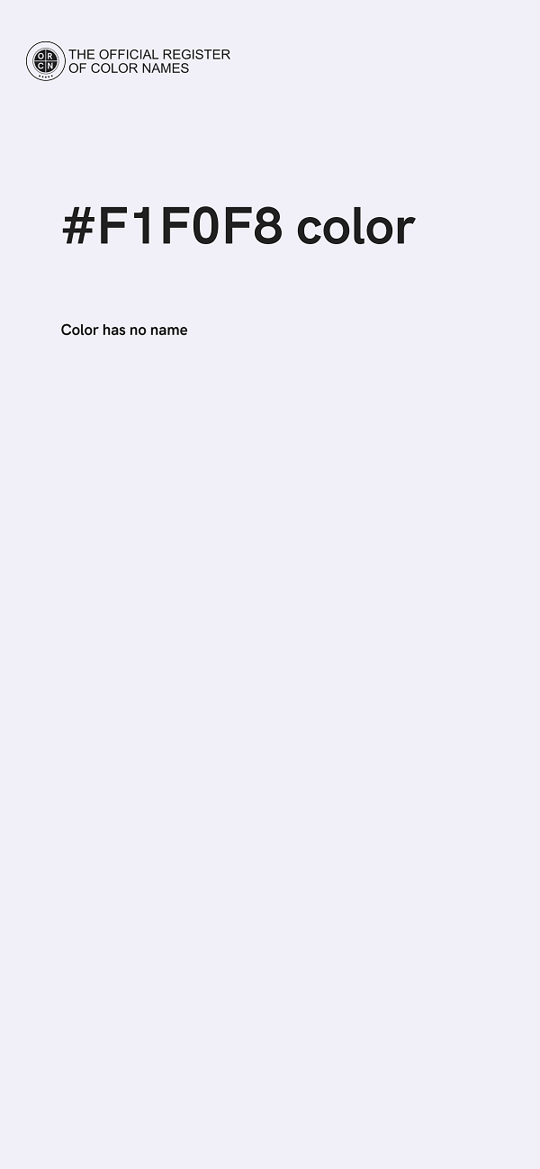 #F1F0F8 color image