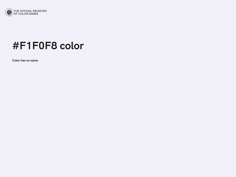 #F1F0F8 color image