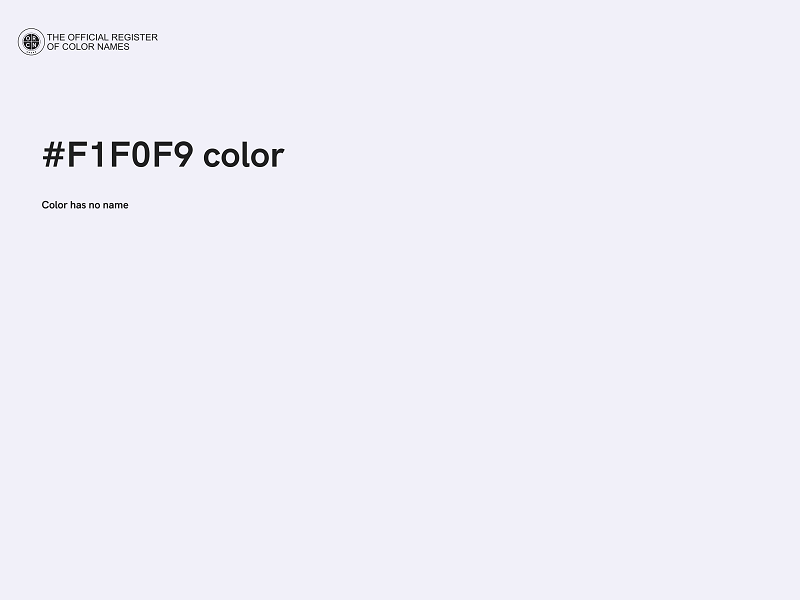 #F1F0F9 color image