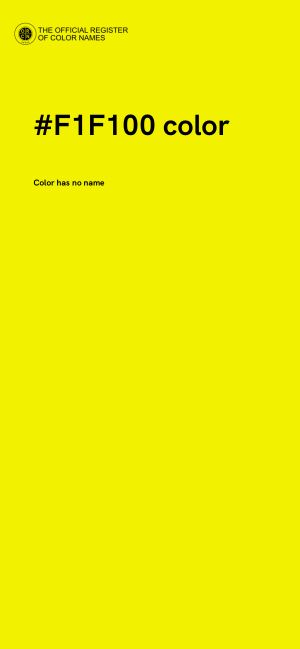 #F1F100 color image