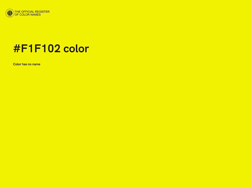 #F1F102 color image