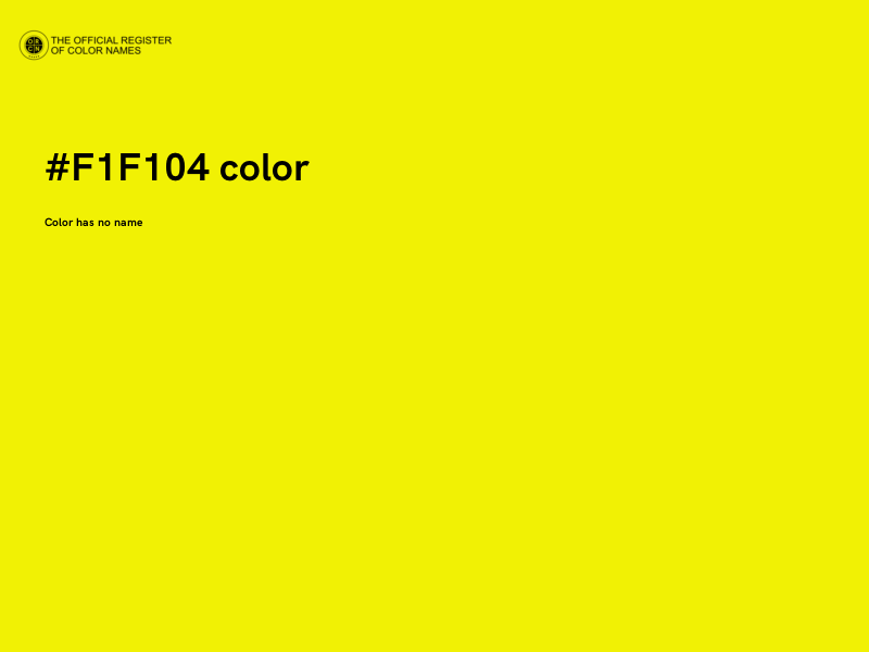 #F1F104 color image