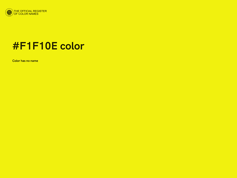 #F1F10E color image