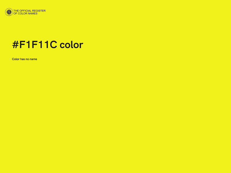 #F1F11C color image