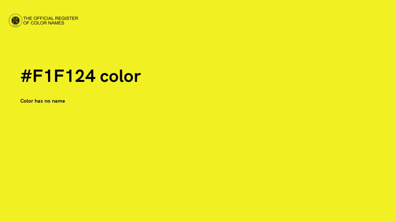 #F1F124 color image