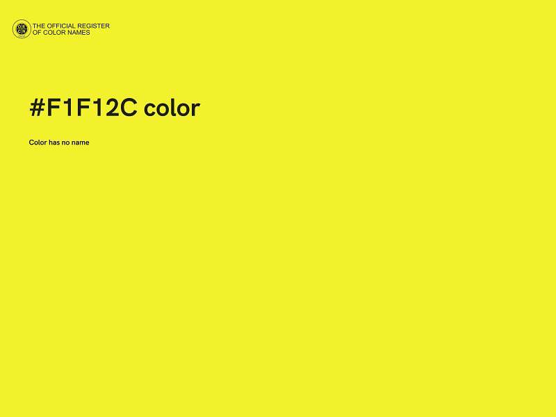 #F1F12C color image