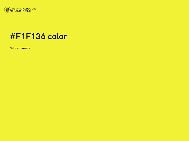 #F1F136 color image