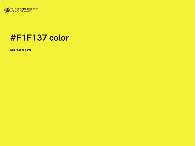 #F1F137 color image