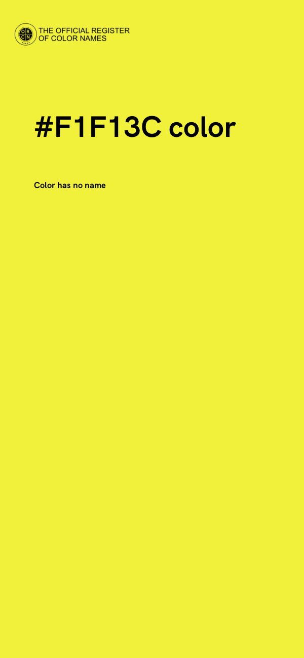 #F1F13C color image