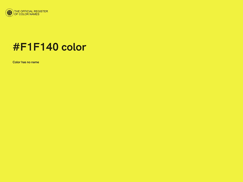 #F1F140 color image