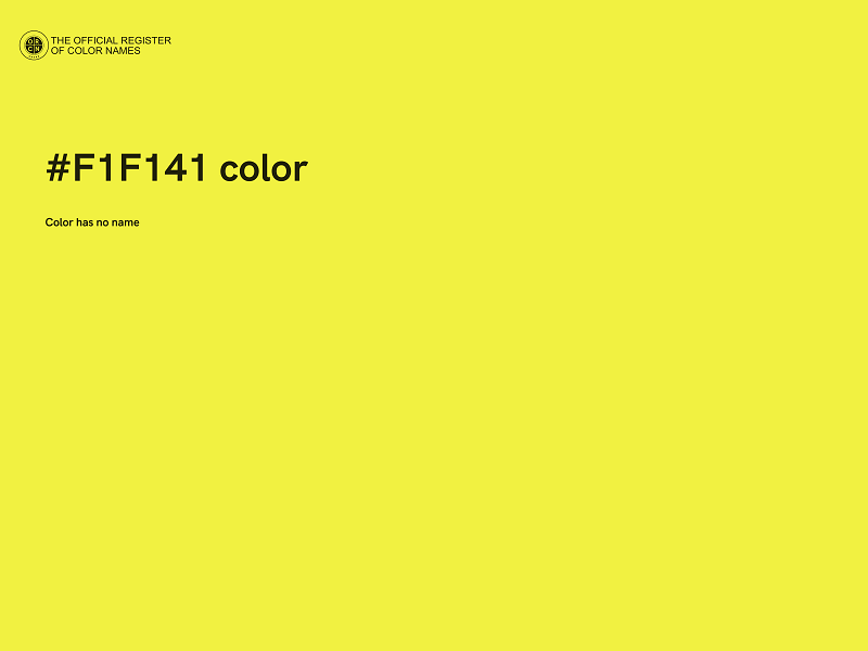 #F1F141 color image