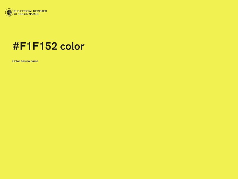 #F1F152 color image