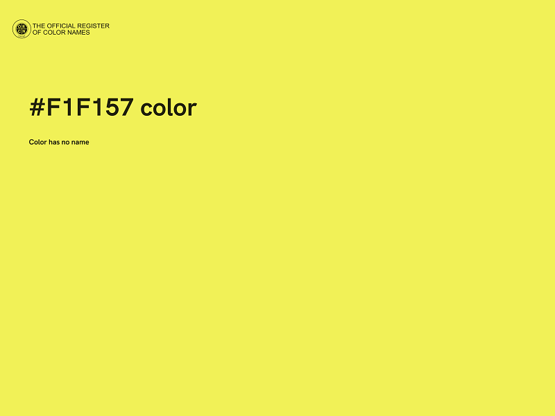 #F1F157 color image