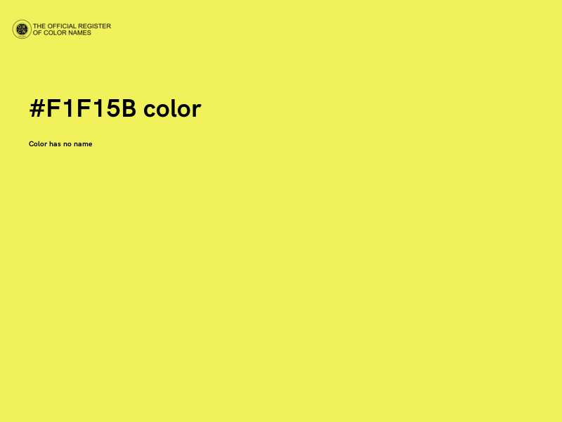 #F1F15B color image