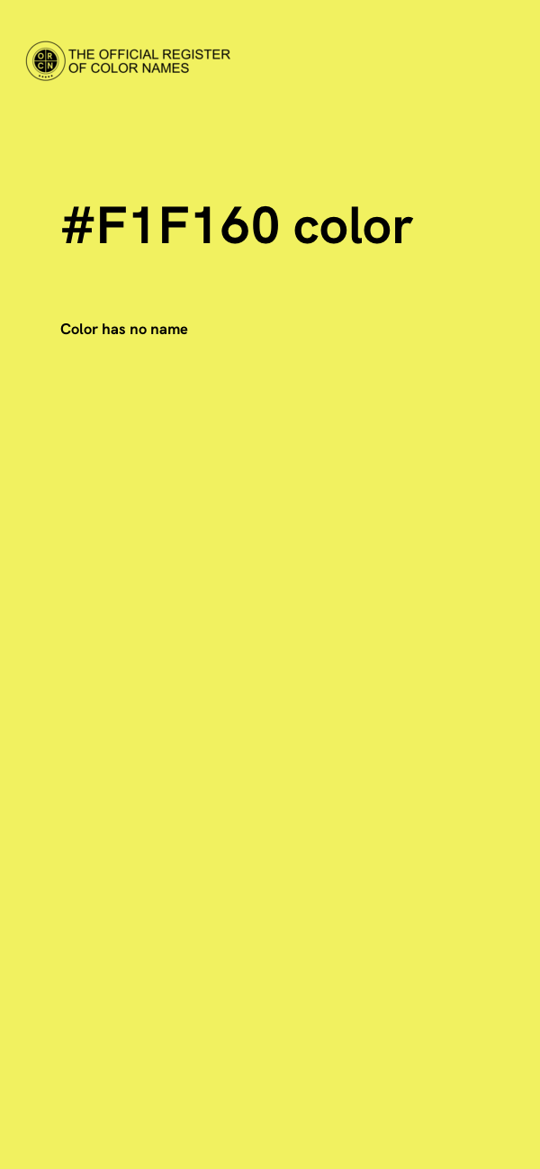 #F1F160 color image