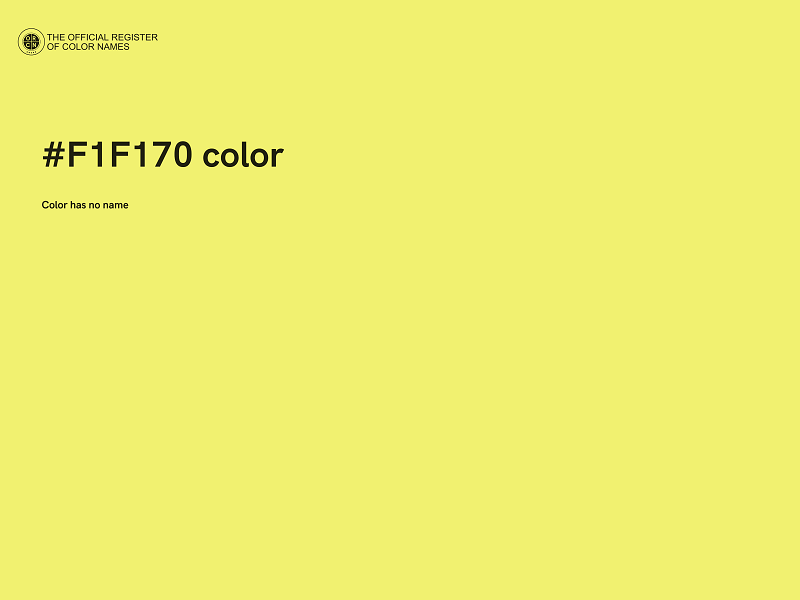 #F1F170 color image