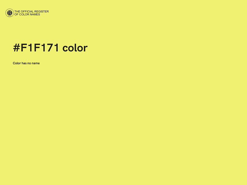 #F1F171 color image