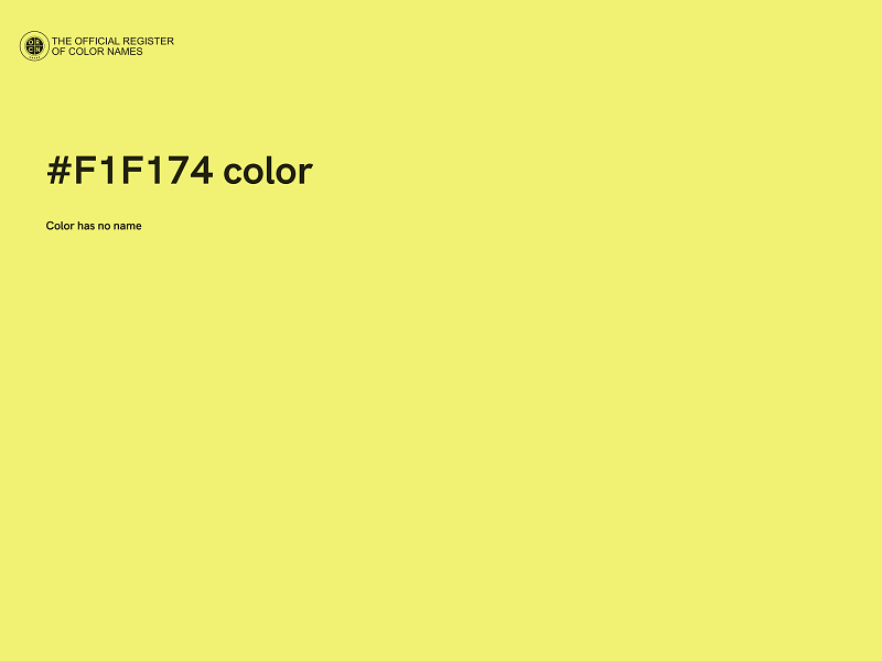 #F1F174 color image