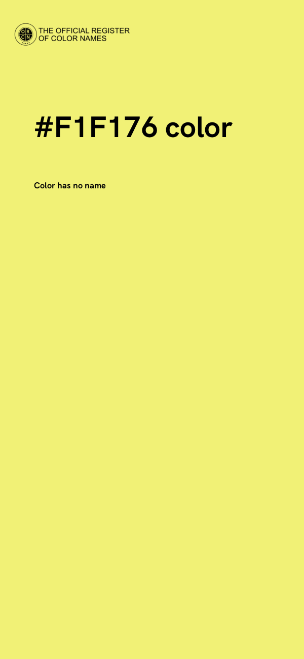 #F1F176 color image