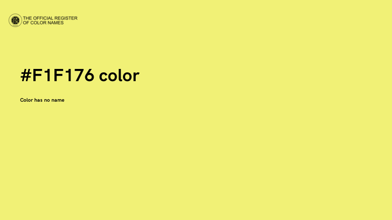 #F1F176 color image