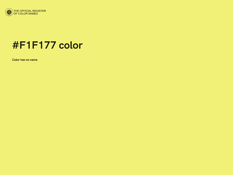 #F1F177 color image