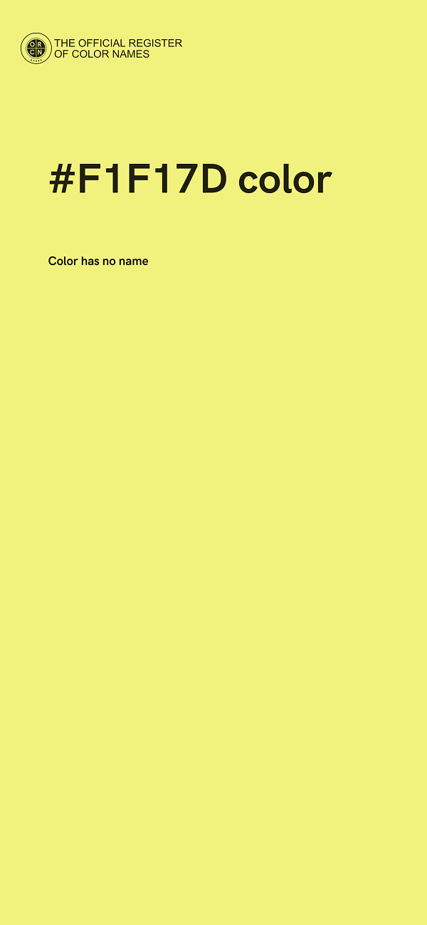 #F1F17D color image