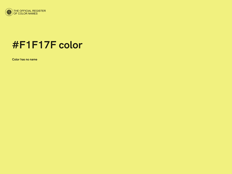 #F1F17F color image
