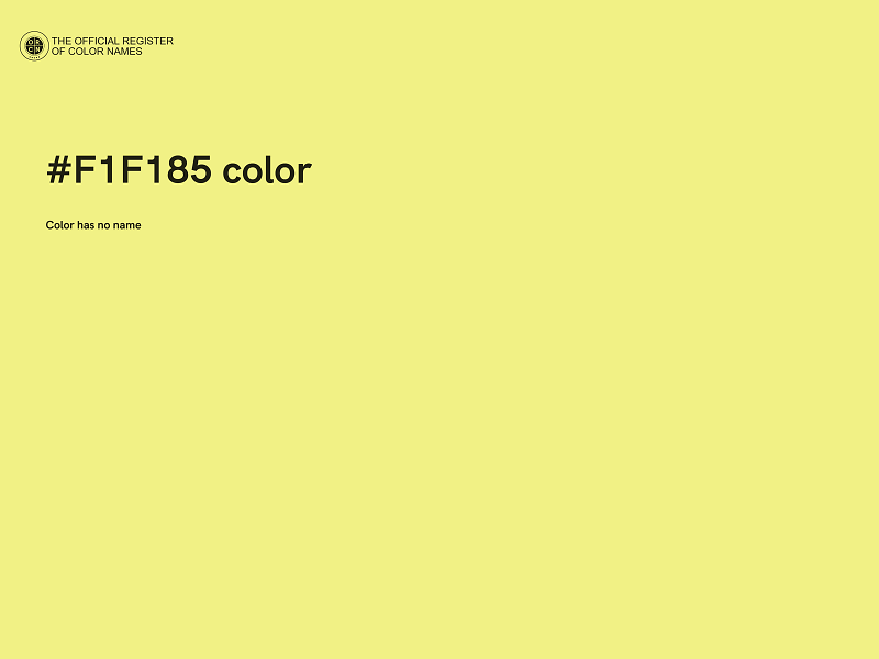 #F1F185 color image