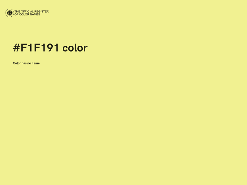 #F1F191 color image