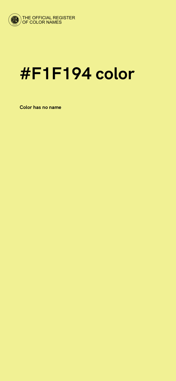 #F1F194 color image