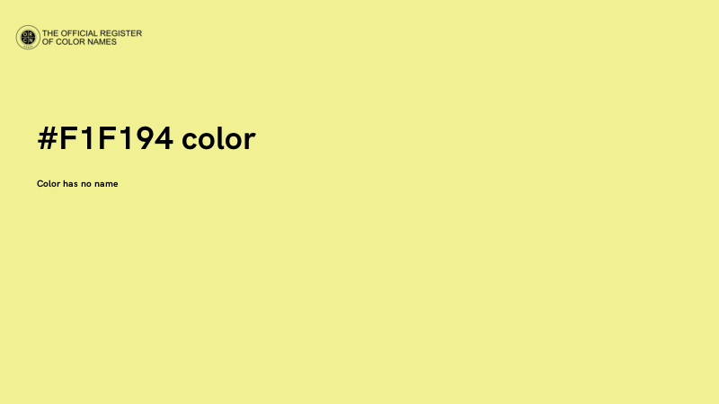 #F1F194 color image