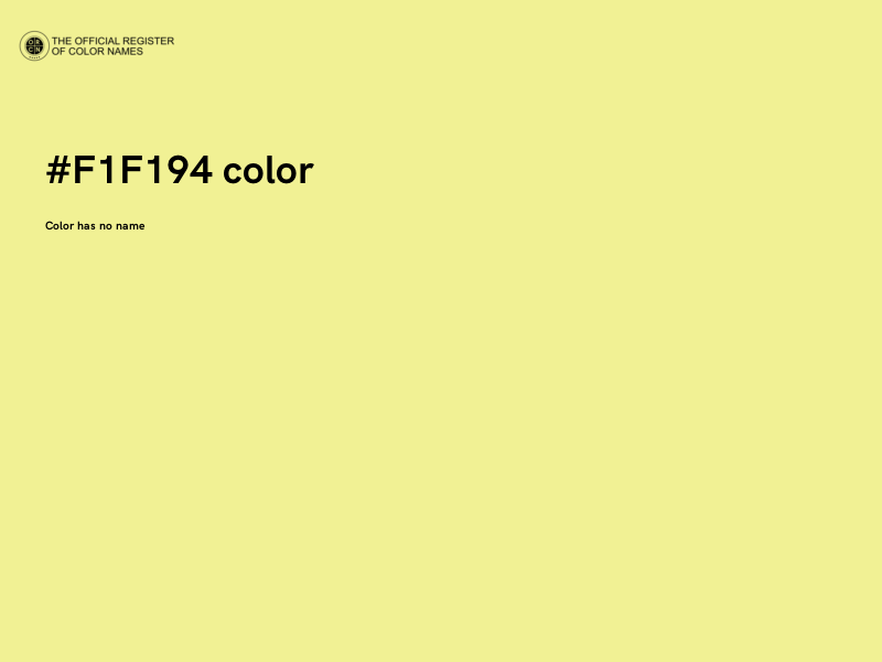 #F1F194 color image