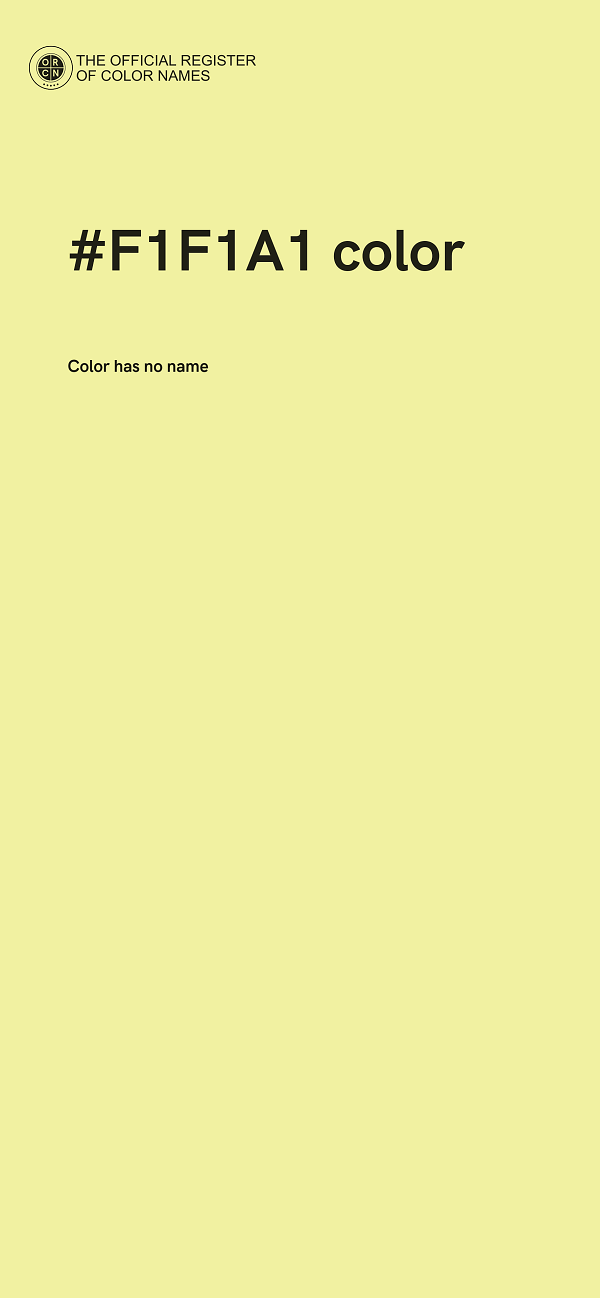 #F1F1A1 color image