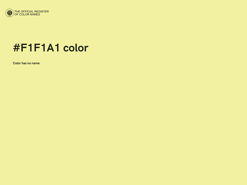 #F1F1A1 color image