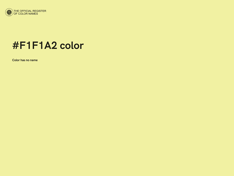 #F1F1A2 color image