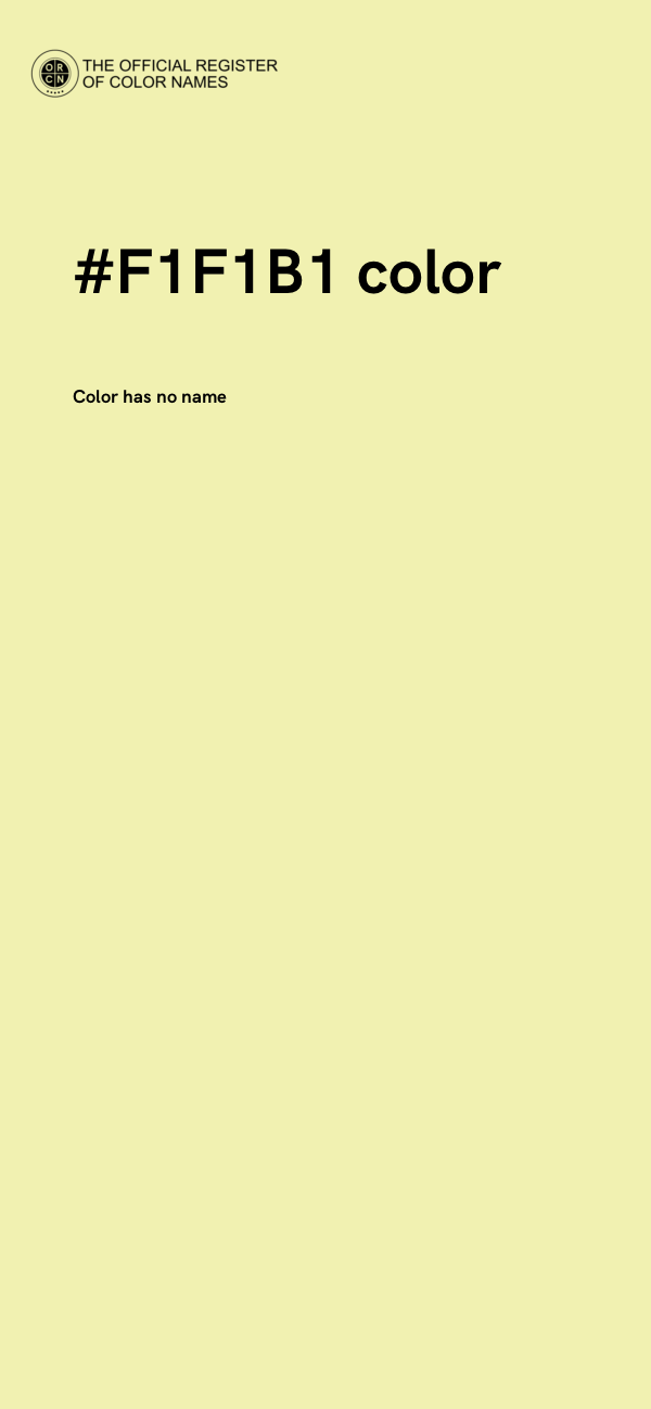 #F1F1B1 color image