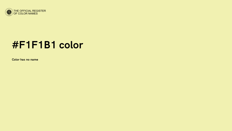 #F1F1B1 color image