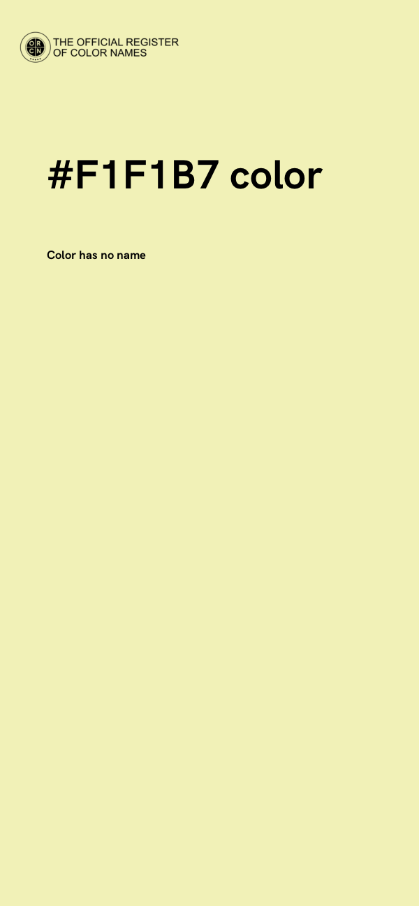 #F1F1B7 color image