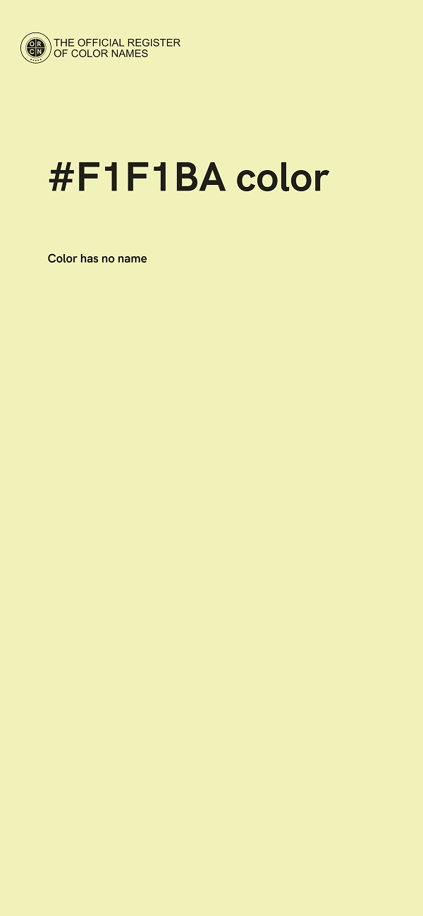 #F1F1BA color image
