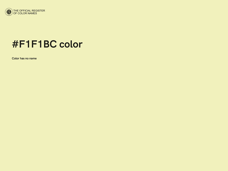 #F1F1BC color image