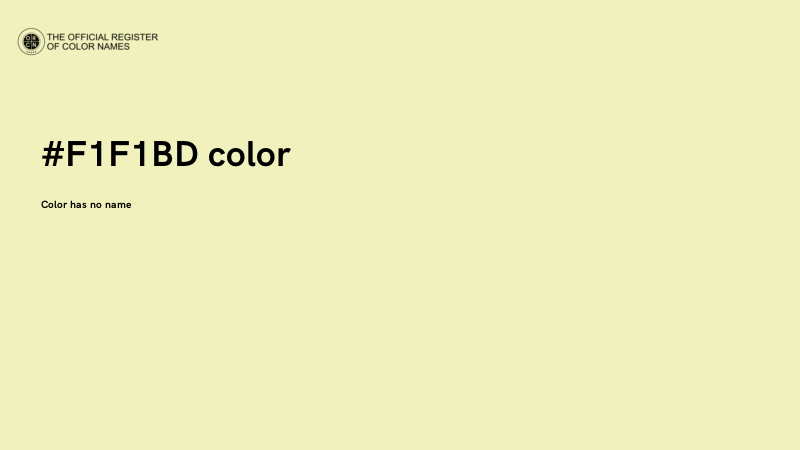 #F1F1BD color image