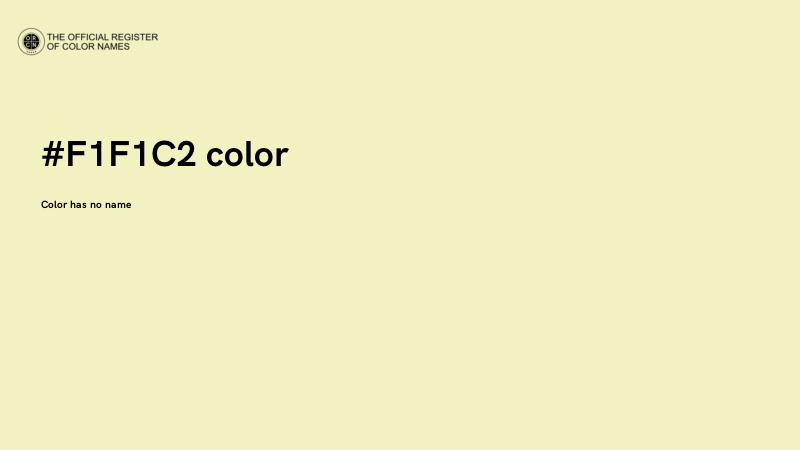#F1F1C2 color image