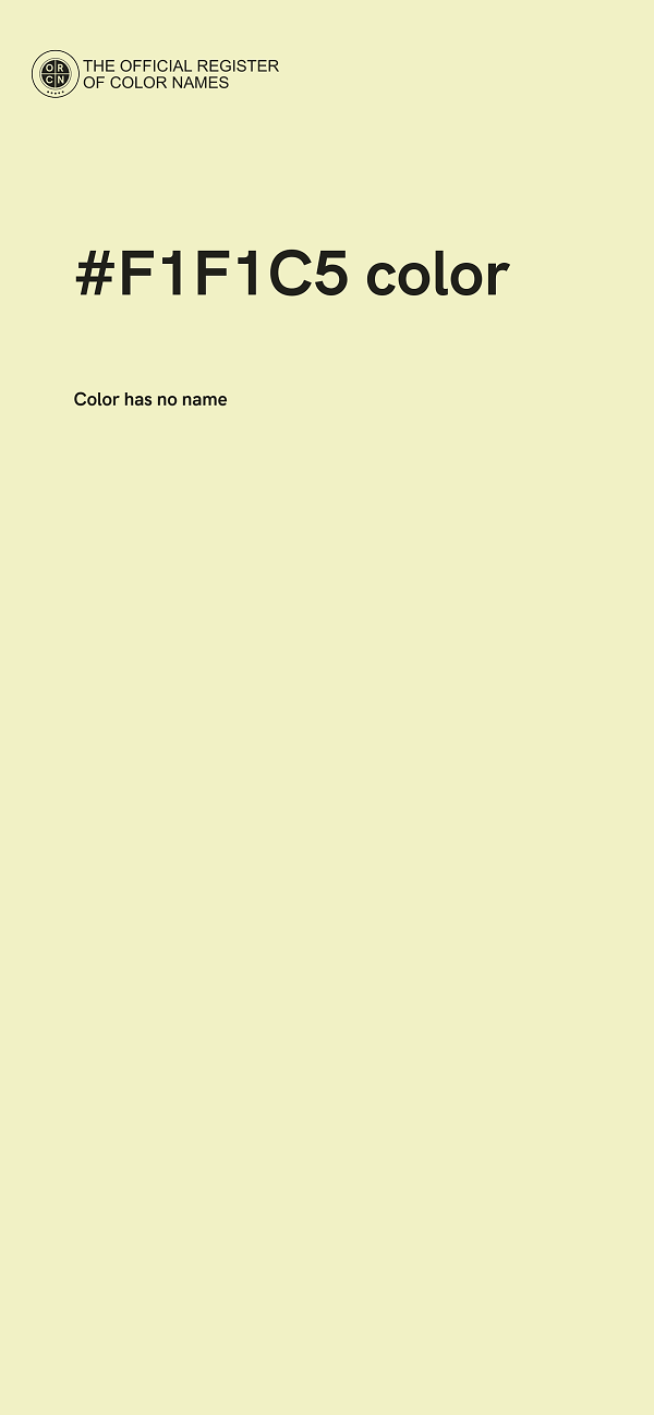 #F1F1C5 color image