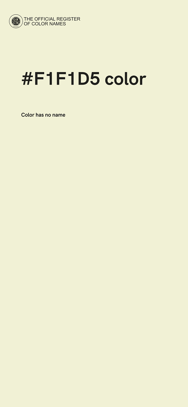 #F1F1D5 color image