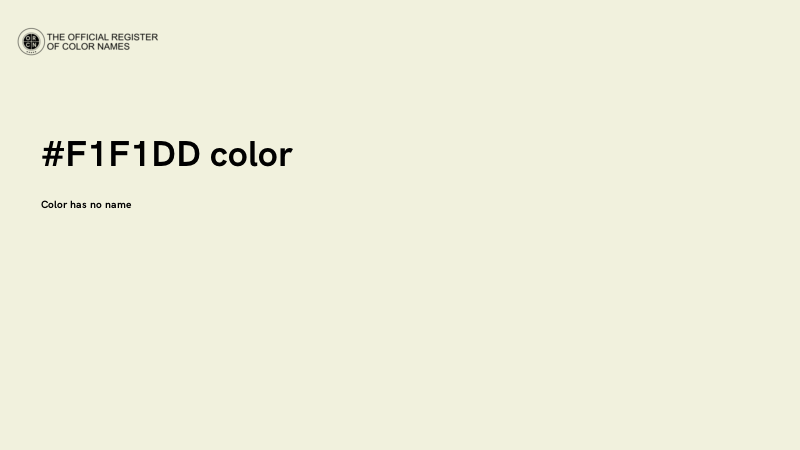 #F1F1DD color image