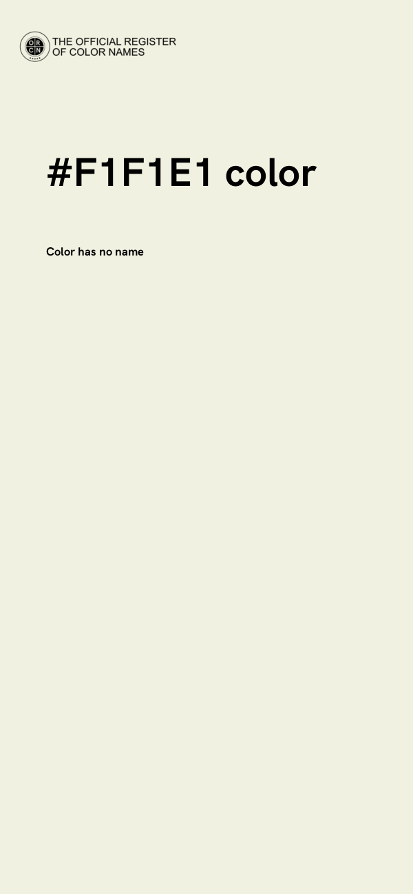 #F1F1E1 color image