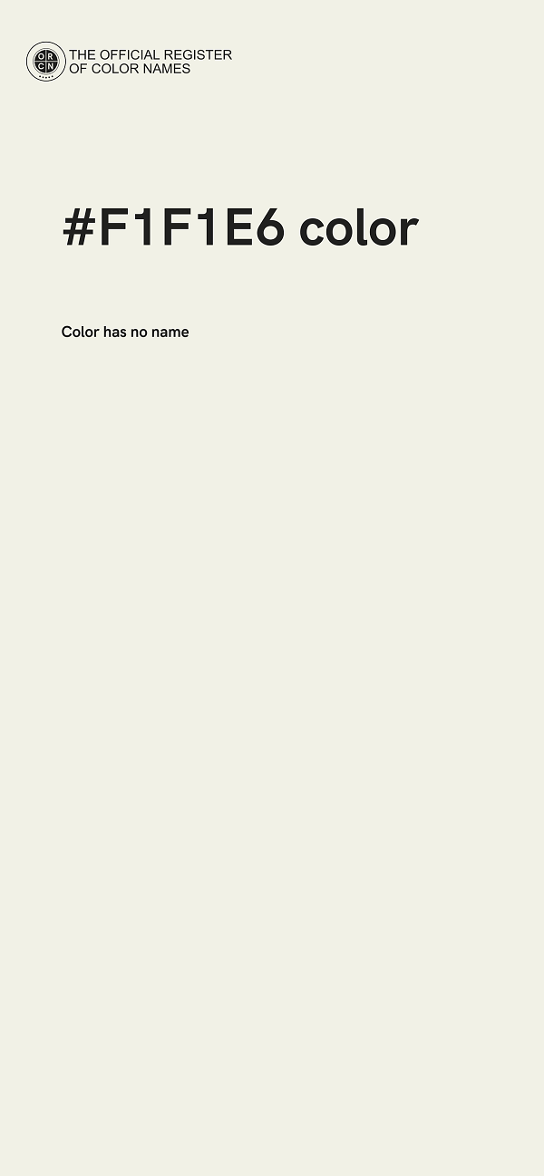 #F1F1E6 color image