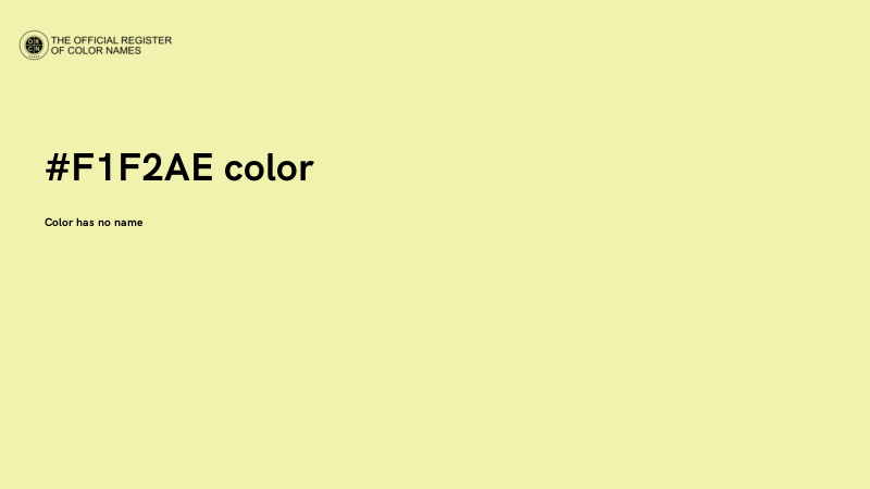 #F1F2AE color image