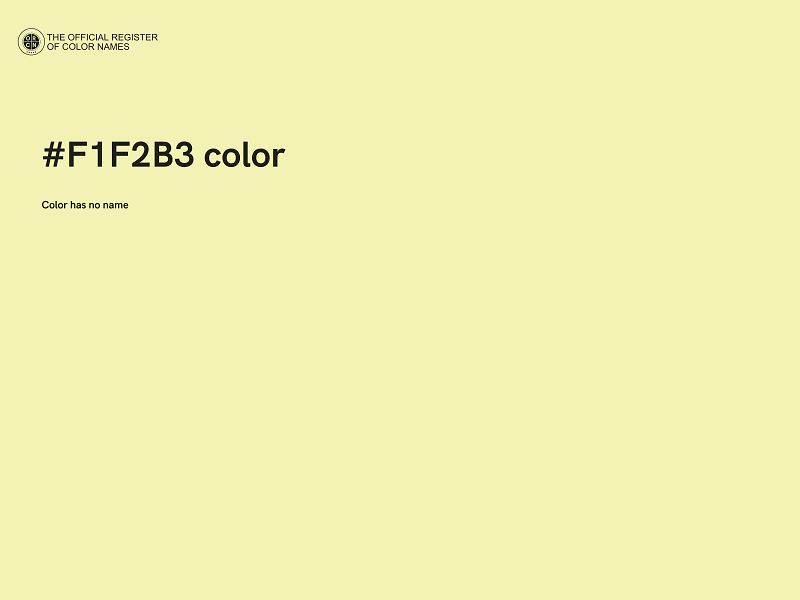 #F1F2B3 color image